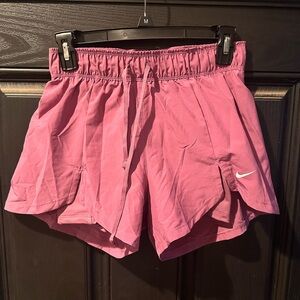 Nike Pink Athletic Shorts Lightweight Elastic Waist